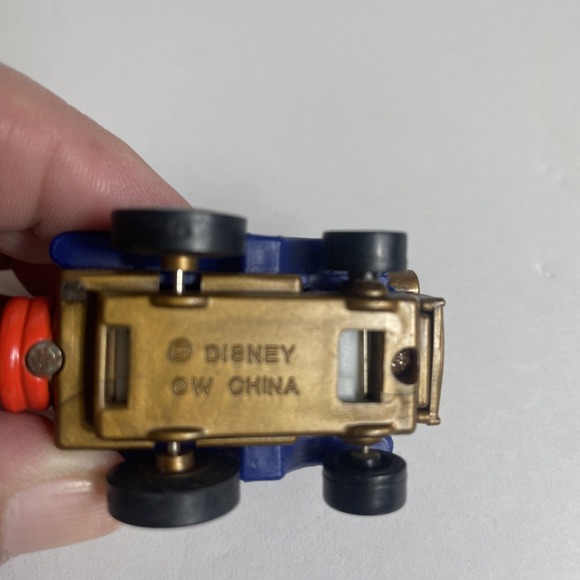 Vintage Disney Goofy Pull Back Car 1988 Blue McDonald's Collectible Toy Works - Picture 7 of 9